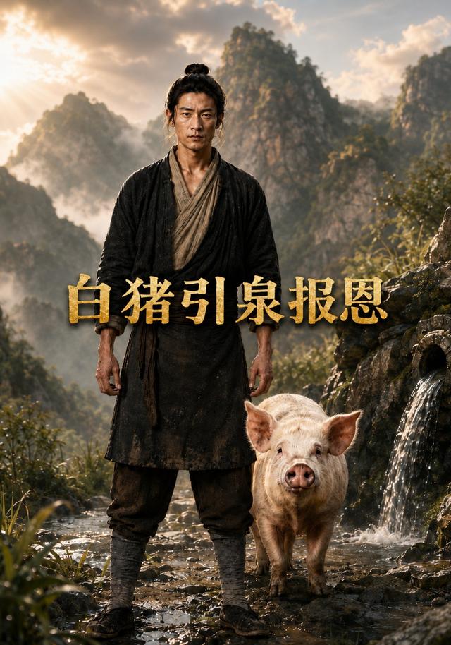 白猪引泉报恩