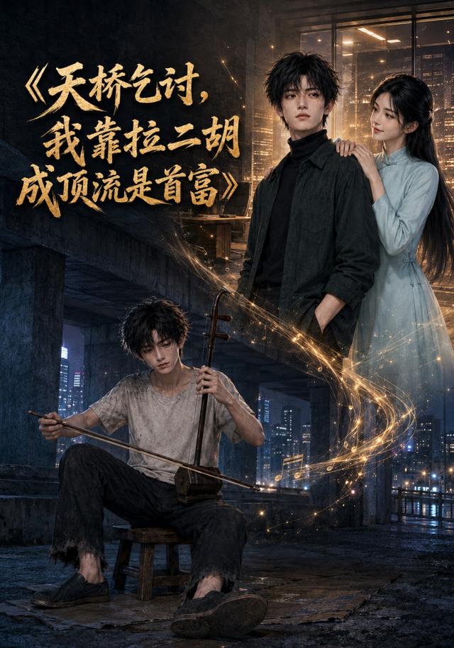 天桥乞讨，我靠拉二胡成顶流是首富