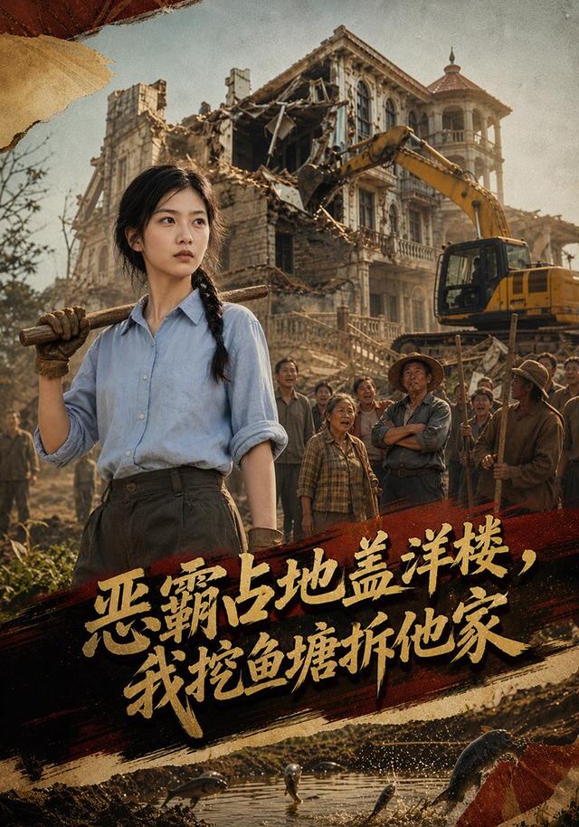 恶霸占地盖洋楼，我挖鱼塘拆他家