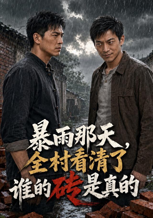 暴雨那天，全村看清了谁的砖是真的