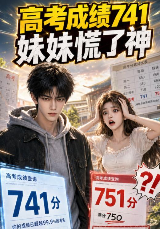 高考成绩741妹妹慌了神