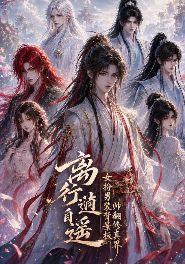 离行自逍遥，女扮男装背景板帅翻修真界