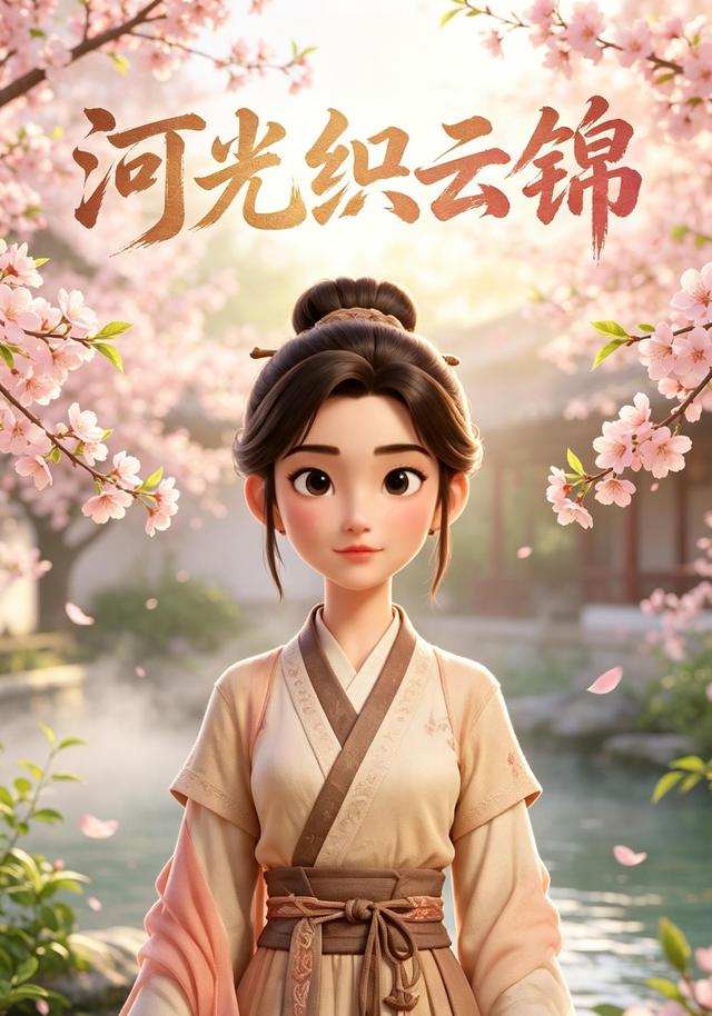 河光织云锦