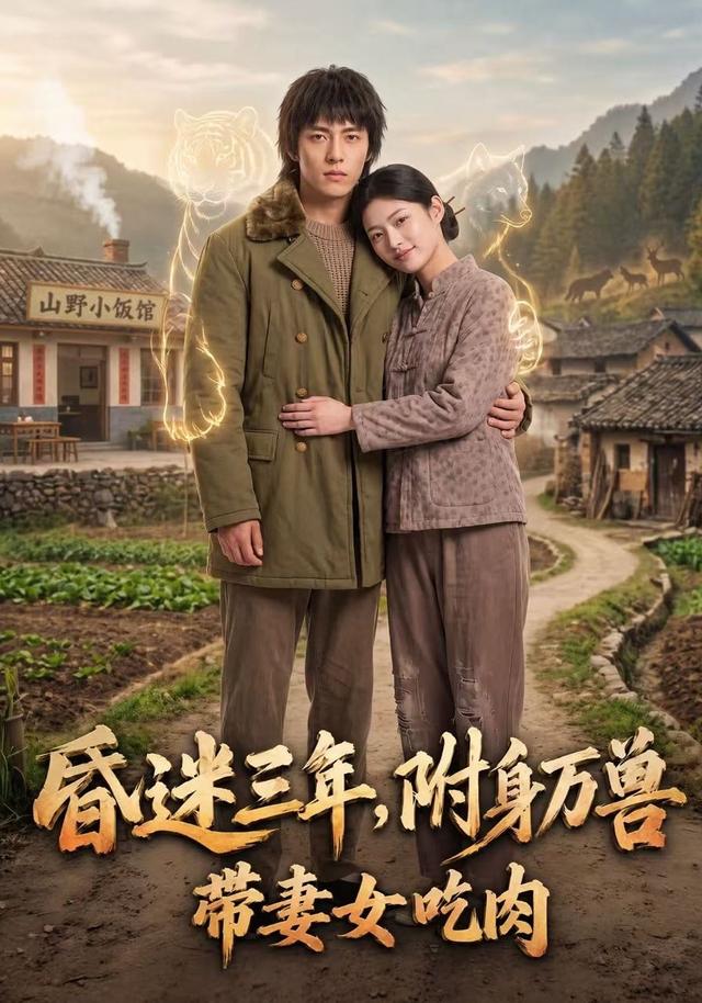 昏迷三年，附身万兽带妻女吃肉封面