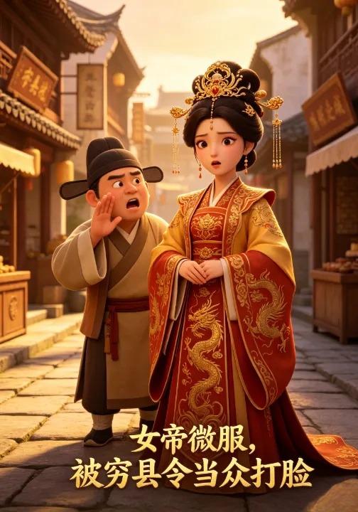女帝微服，被穷县令当众打脸
