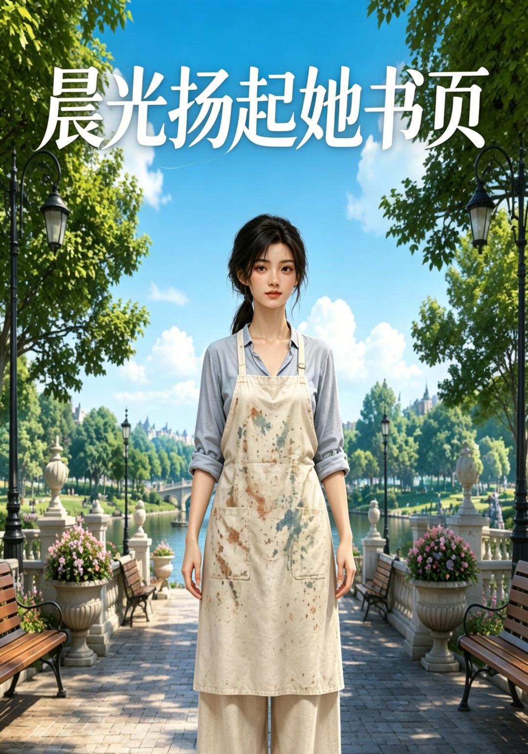 晨风扬起她书页