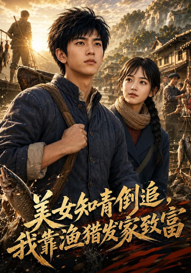 美女知青倒追，我靠渔猎发家致富 cover