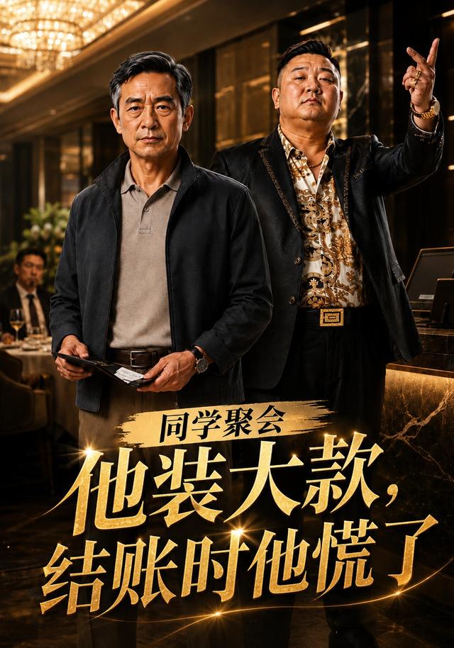 同学聚会他装大款，结账时他慌了