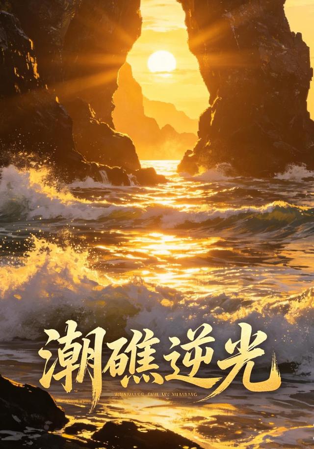 潮礁逆光