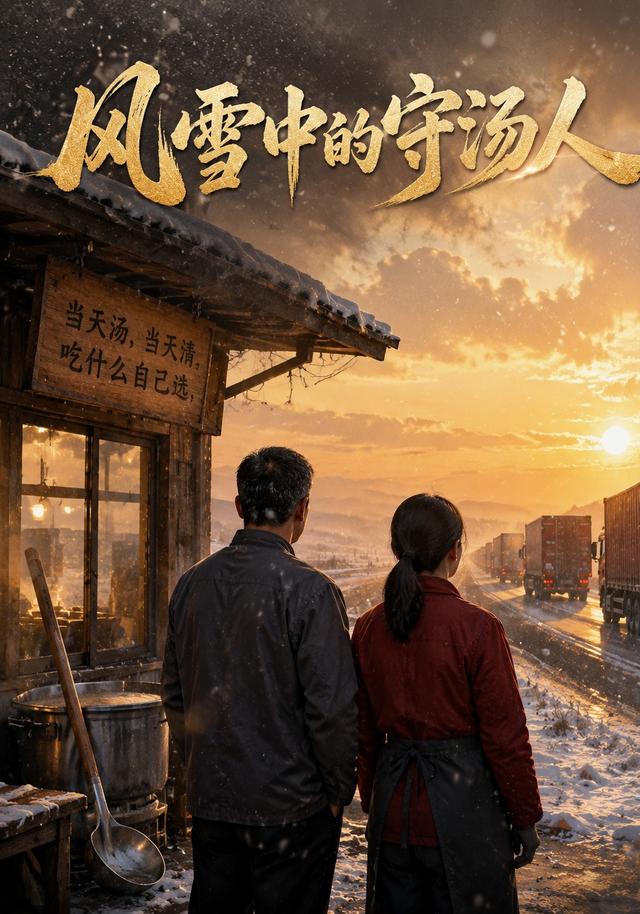 风雪中的守汤人
