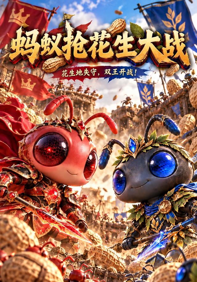 蚂蚁抢花生大战