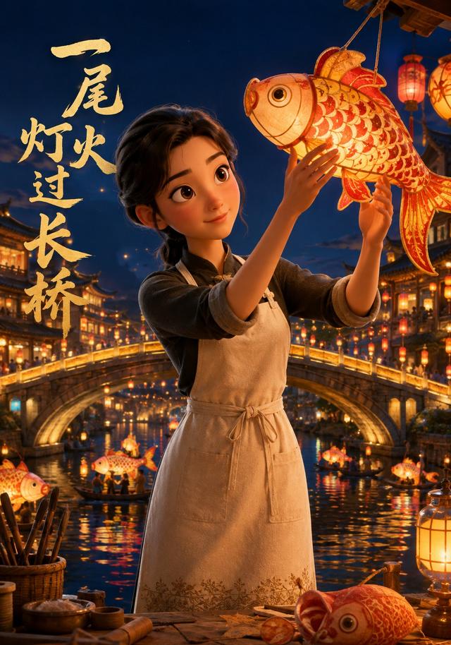 一尾灯火过长桥