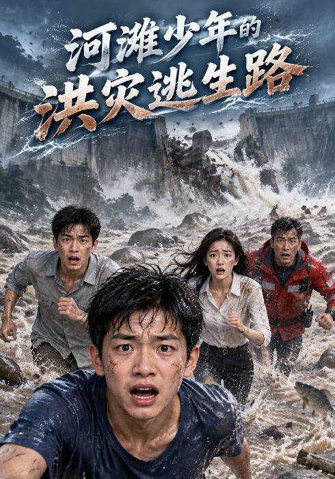 河滩少年的洪灾逃生路