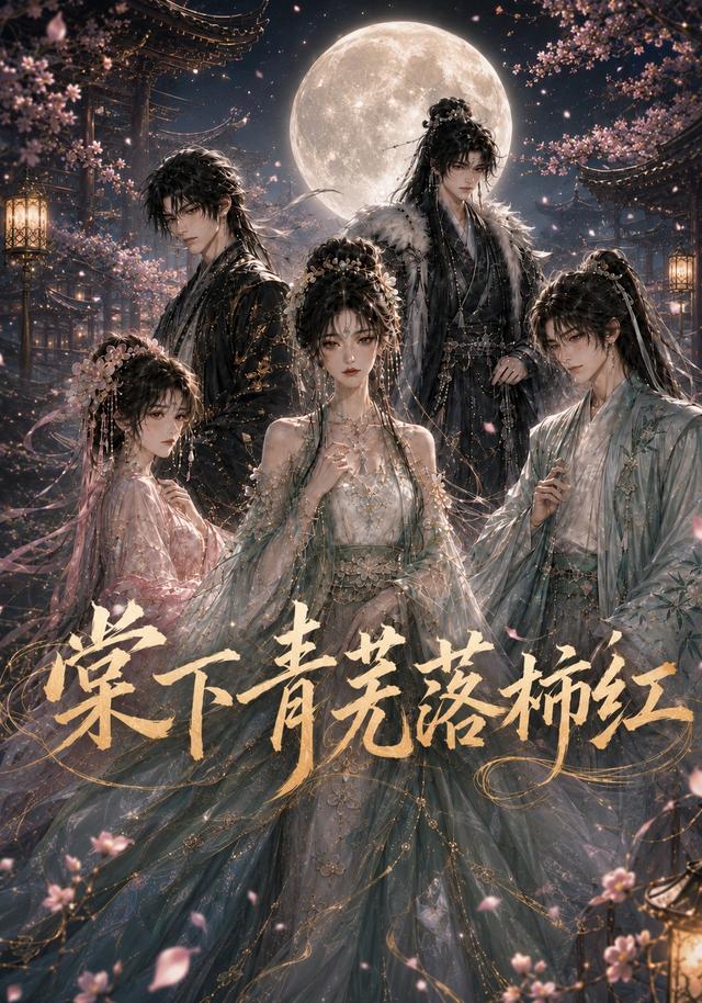 棠下青芜落柿红
