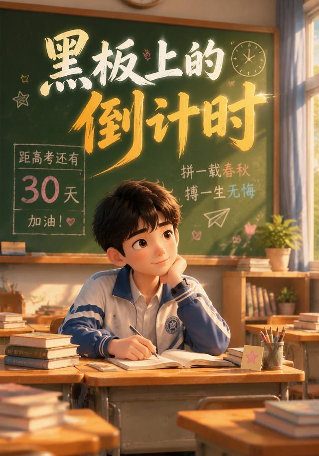 黑板上的倒计时