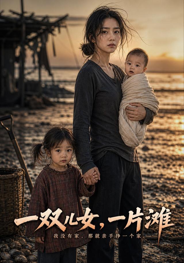 一双儿女，一片滩