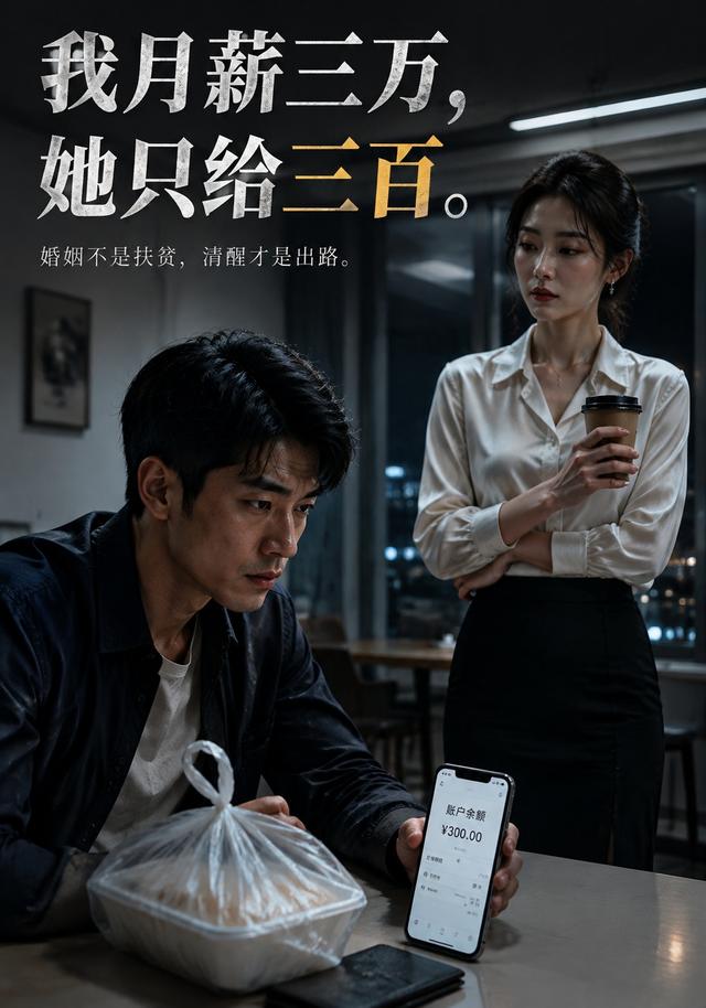 我月薪三万，她只给三百