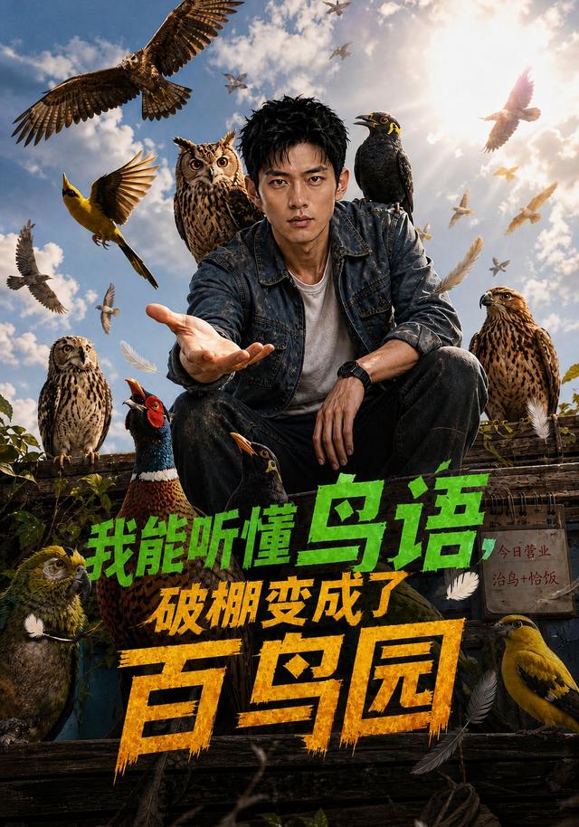 我能听懂鸟语，破棚变成了百鸟园