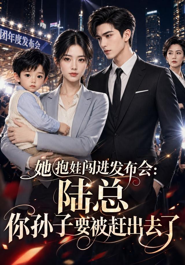 她抱娃闯进发布会：陆总你孙子要被赶出去了