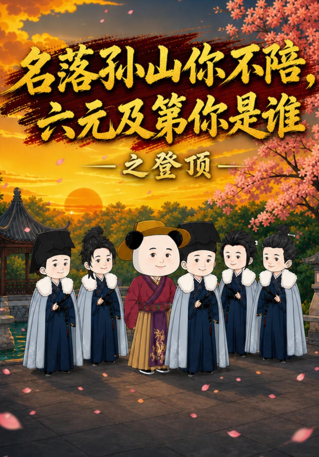 名落孙山你不陪，六元及第你是谁之登顶