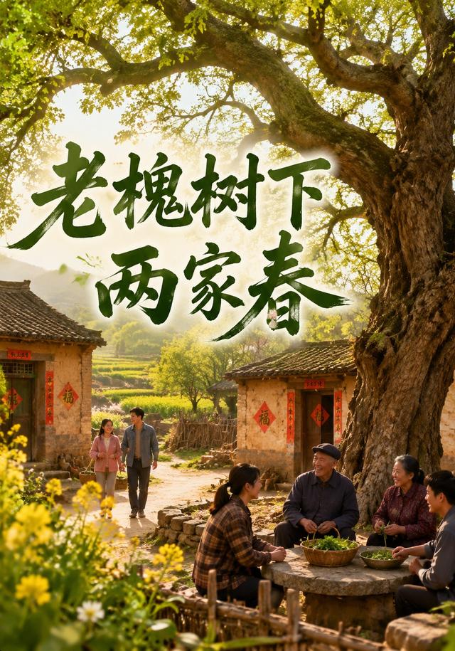 老槐树下两家春