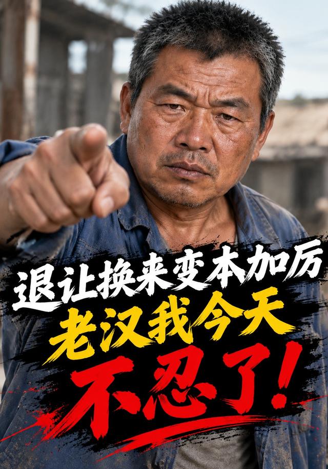 退让换来变本加厉，老汉我今天不忍了