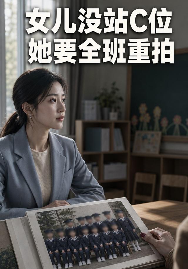 女儿没站C位，她要全班重拍 cover