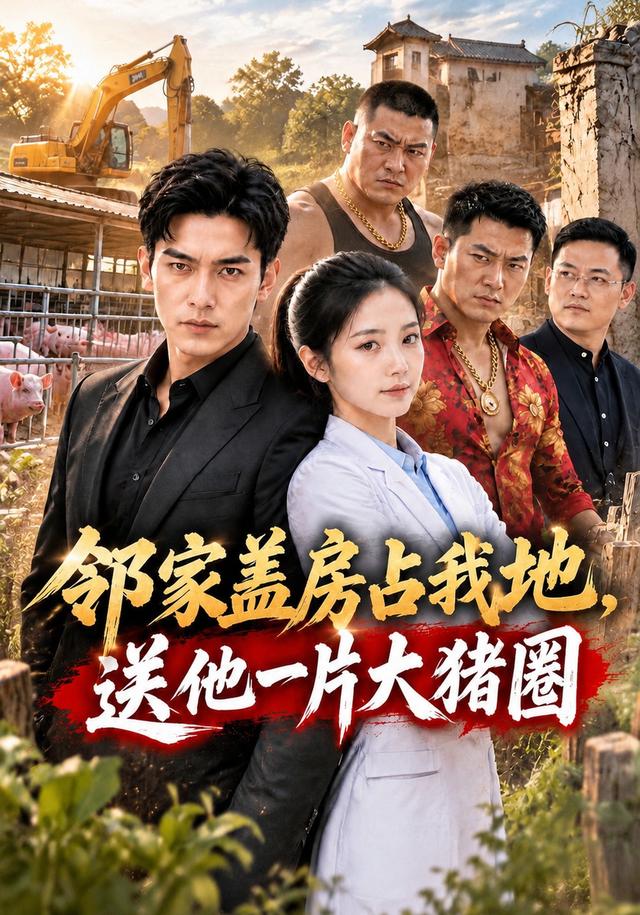 邻家盖房占我地，送他一片大猪圈
