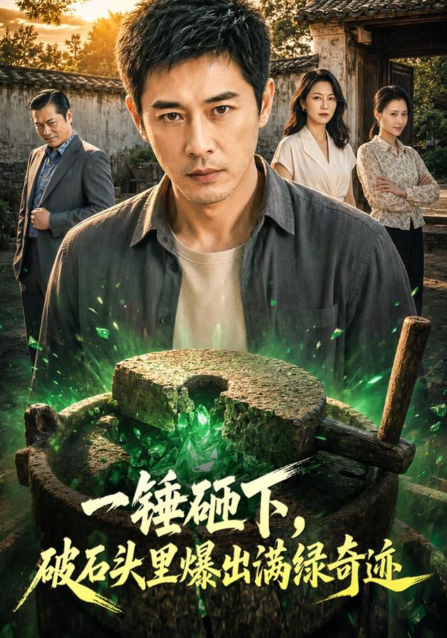 一锤砸下，破石头里爆出满绿奇迹