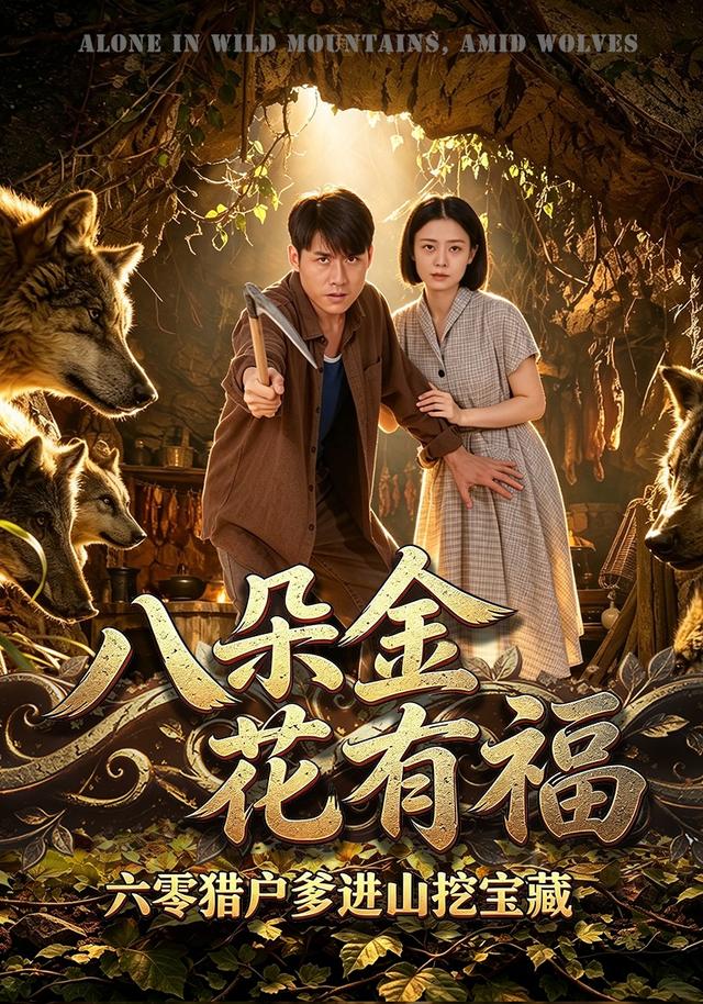 八朵金花有福，六零猎户爹进山挖宝藏封面