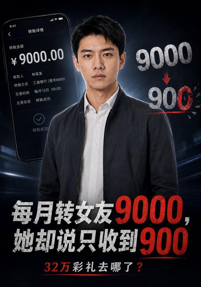 每月转女友9000，她却说只收到900 cover