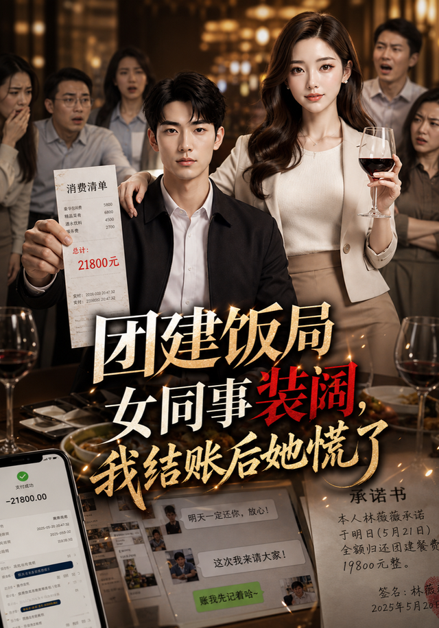 团建饭局女同事装阔，我结账后她慌了 cover