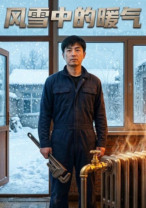 风雪中的暖气