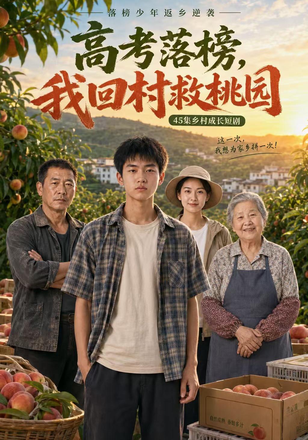 高考落榜，我回村救桃园