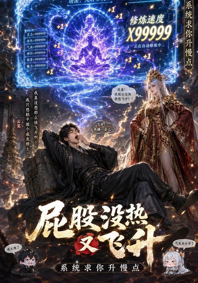 屁股没热又飞升，系统求你升慢点