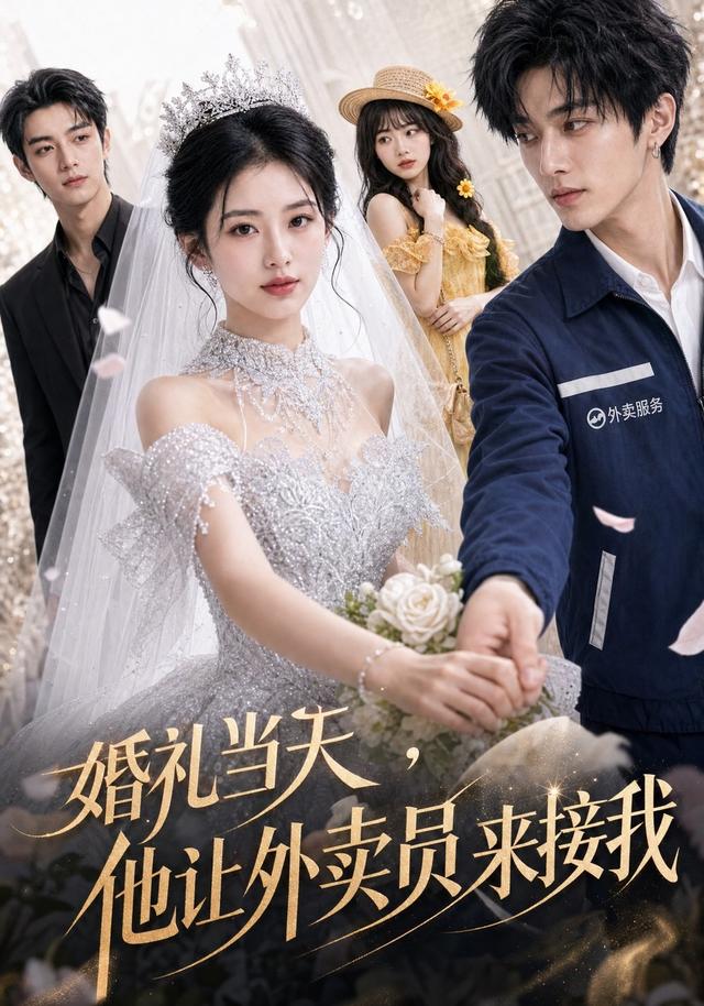 婚礼当天，他让外卖员来接我