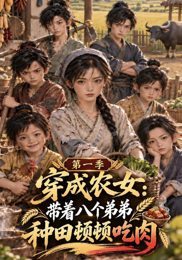 穿成农女：带着八个弟弟种田顿顿吃肉第一季 cover