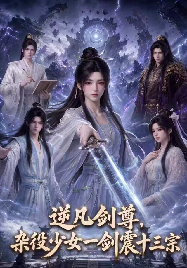 逆凡剑尊，杂役少女一剑震十三宗 cover