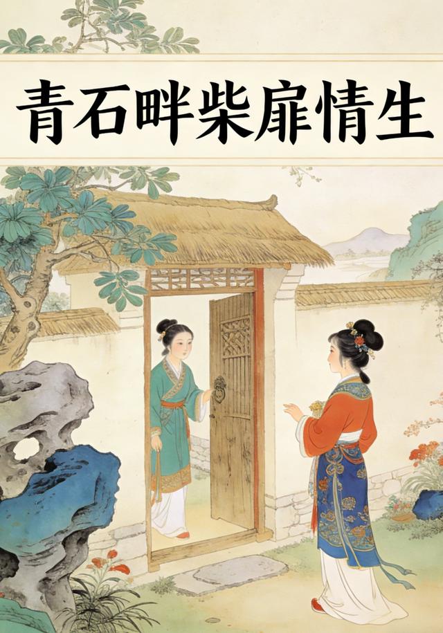 青石畔柴扉情生
