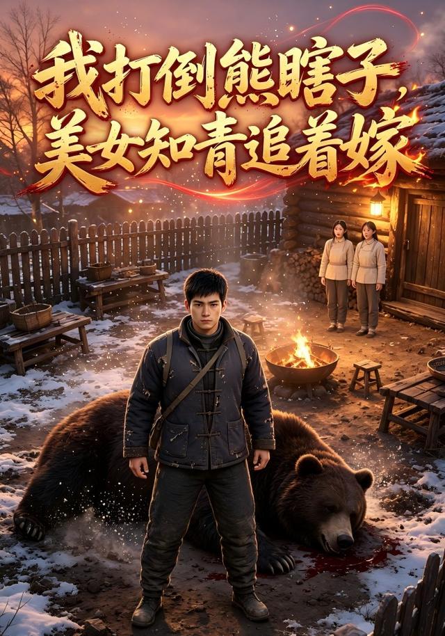 我打倒熊瞎子，美女知青追着嫁