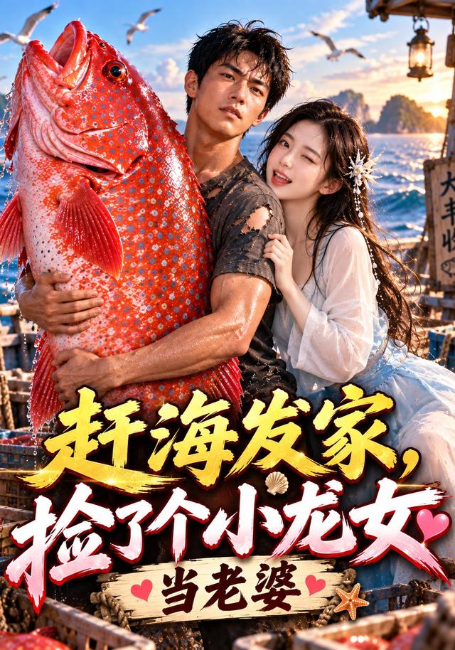 赶海发家，捡了个小龙女当老婆