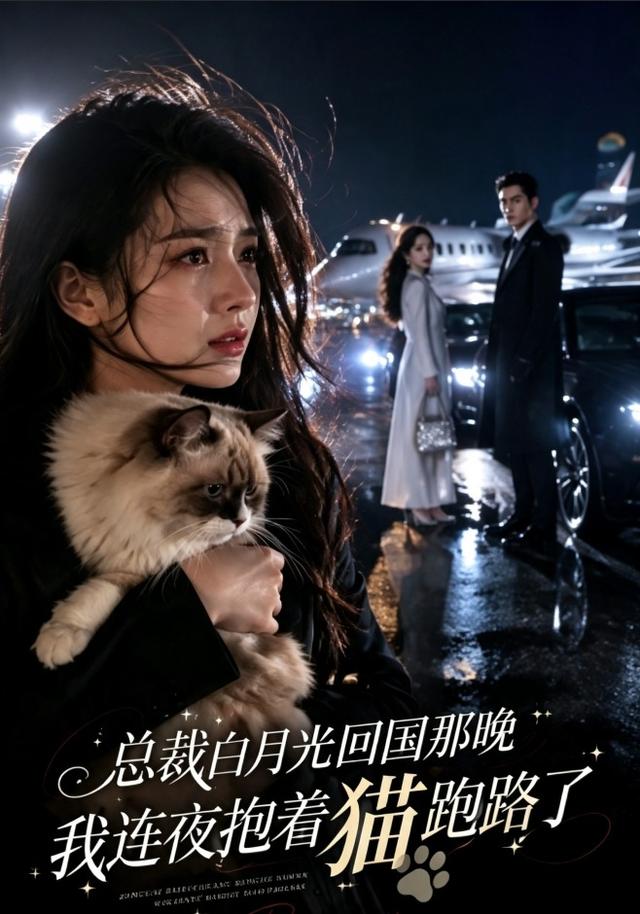 总裁白月光回国那晚，我连夜抱着猫跑路了 cover