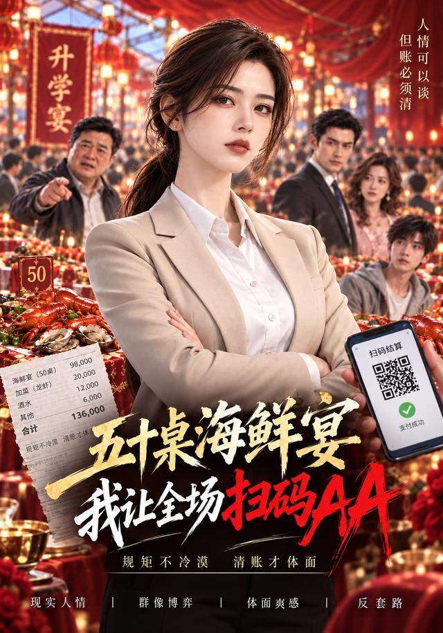 五十桌海鲜宴，我让全场扫码AA