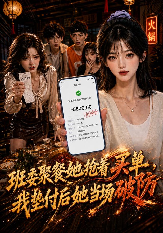 班委聚餐她抢着买单，我垫付后她当场破防 cover