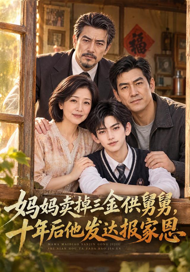 妈妈卖掉三金供舅舅，十年后他发达报家恩