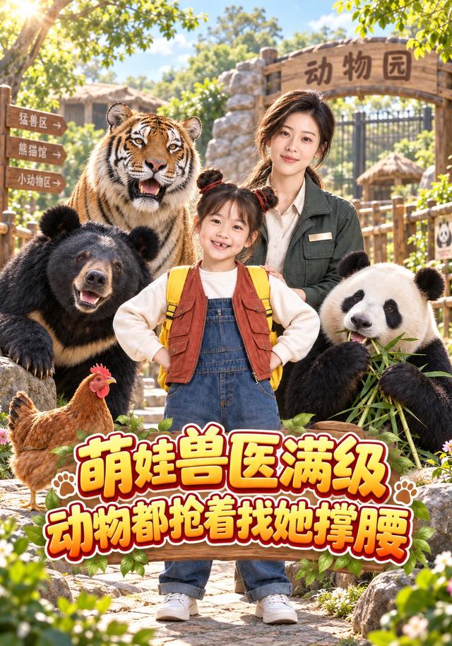 萌娃兽医满级，动物都抢着找她撑腰 cover
