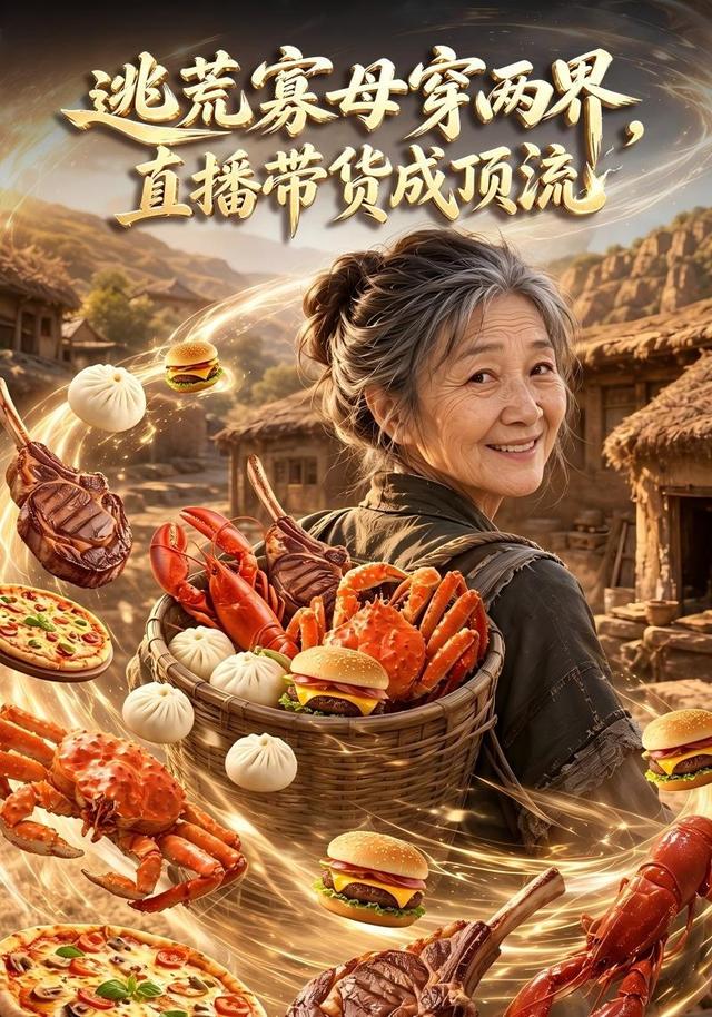 逃荒寡母穿两界，直播带货成顶流 cover