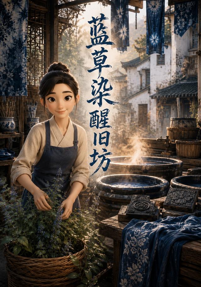 蓝草染醒旧坊 cover