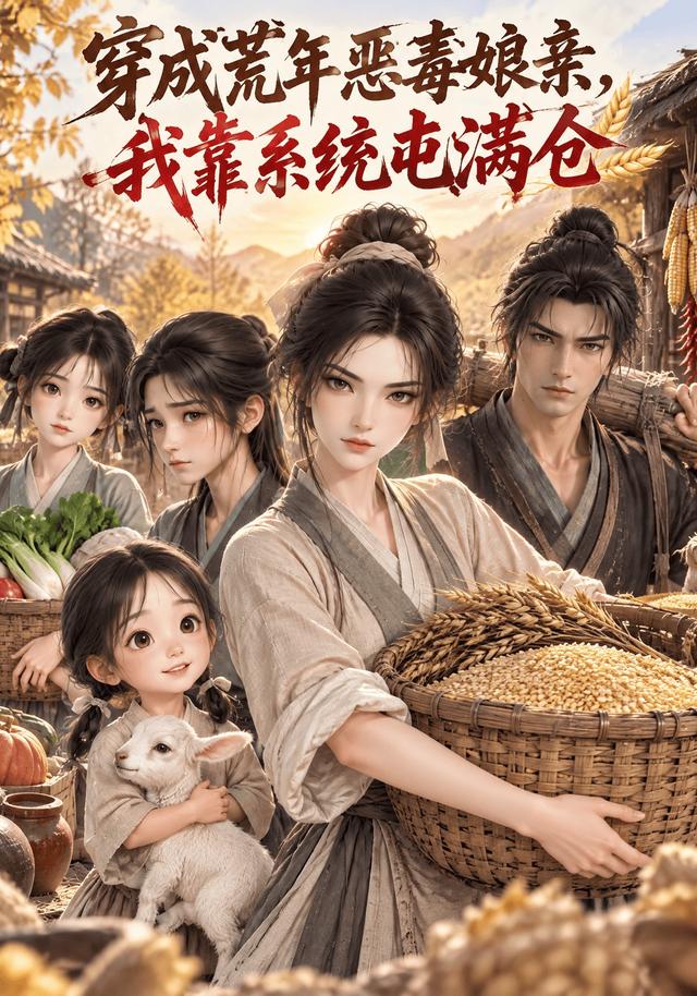 穿成荒年恶毒娘亲，我靠系统屯满仓 cover