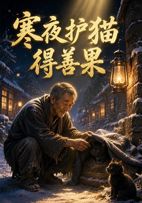 寒夜护猫得善果